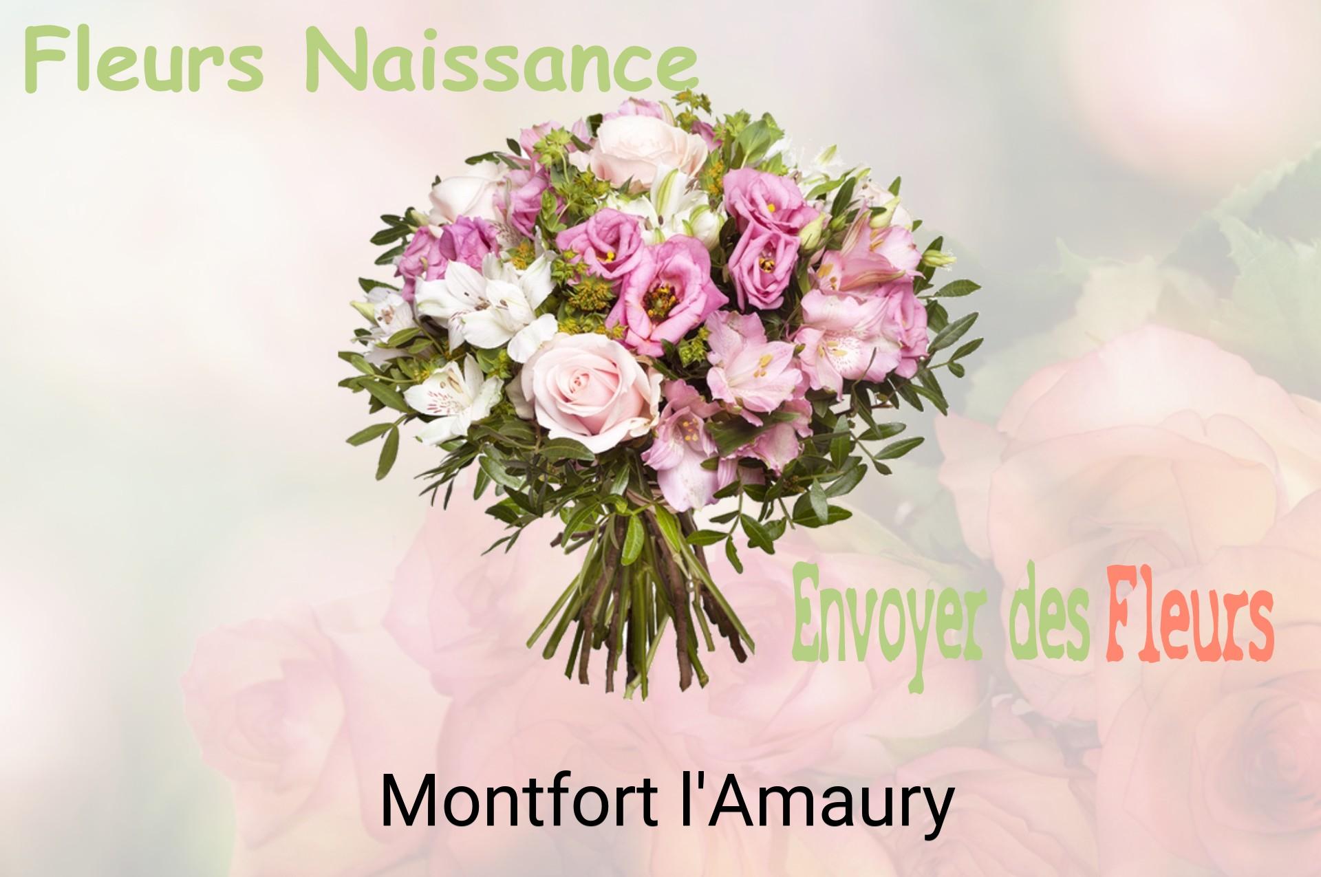 Bouquet de fleurs de naissance livré à Montfort-l'Amaury